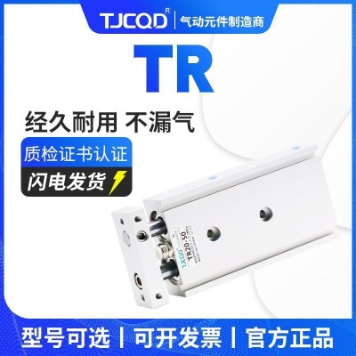 亚德客尺寸口罩机双轴双杆气缸TR25X10X15X20X25X30X35X40X45X50S